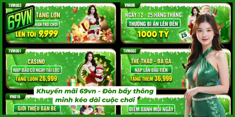 Hệ thống ưu đãi giá trị cho nhiều phong cách người chơi tại 69vn