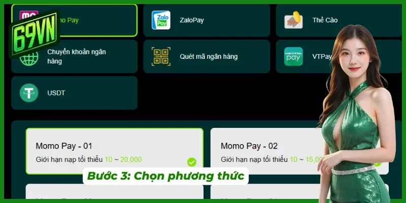 Tổng hợp các vấn đề thường gặp khi nạp tiền 69VN
