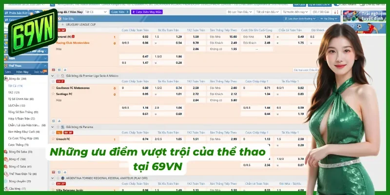 Ưu điểm làm nên tên tuổi thể thao 69VN