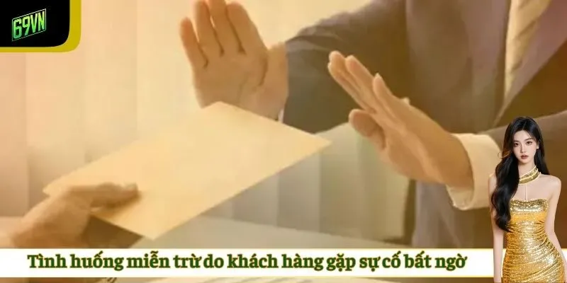 Tình huống miễn trừ do khách hàng gặp sự cố bất ngờ