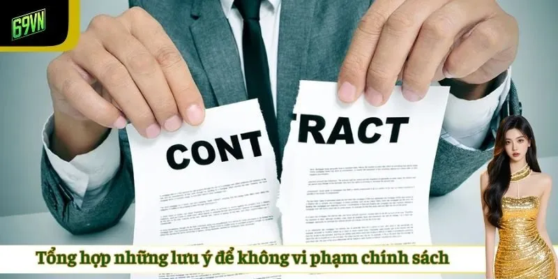 Tổng hợp những lưu ý để không vi phạm chính sách